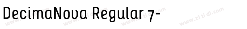 DecimaNova Regular 7字体转换